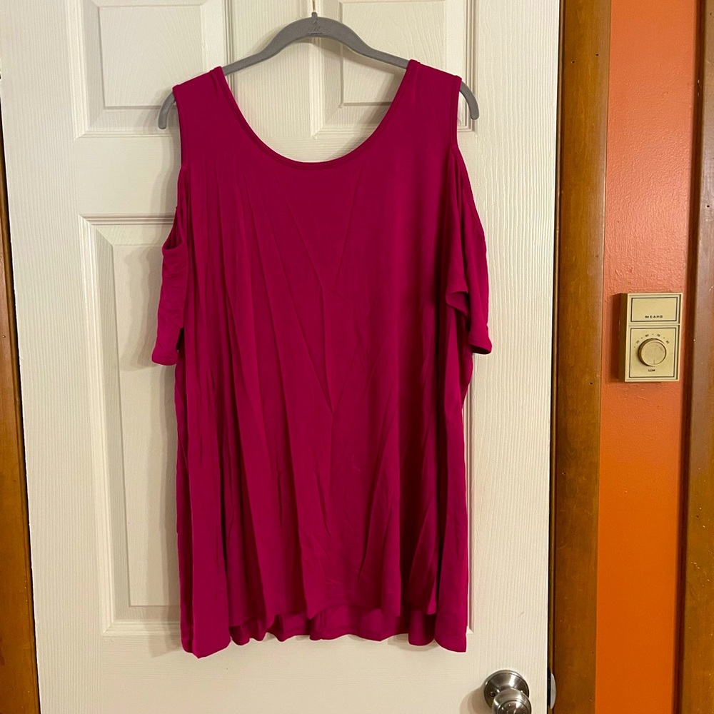 Lane Bryant cold shoulder swing tee